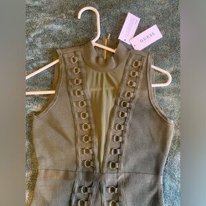 NWT Guess Mirage Dress Army Green